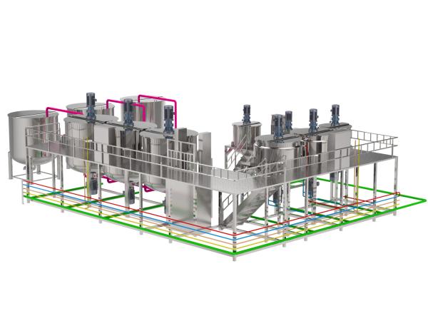 Quality Emulsification Homogenizer Mixer Machine Toothpaste Production Machine Customized for sale