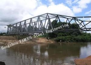 Wholesale Portable Railroad Steel Truss Bridge Temporary Simple Structure Supporting Light Gray from china suppliers