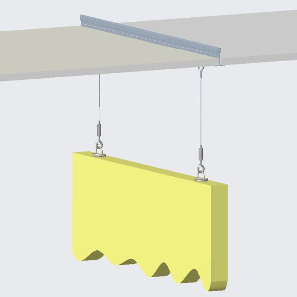 Connect Absorber Anchor Spiral Corkscrew Spring Anchor For Acoustic Panels