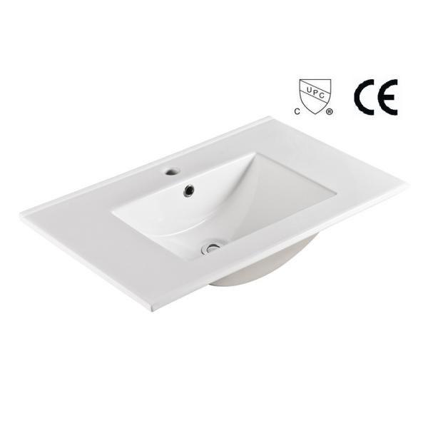 Quality American Standard Bathroom Vanity Sinks Drop In Cupc White Porcelain 700mm for sale