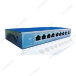 8 port POE switch 24V with 1 uplink port, mini network hub ethernet switch for