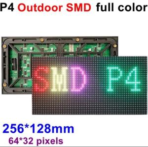 China Outdoor P4 SMD Full Color LED Display Module 320X160mm / 256X128mm LED Screen Module on sale