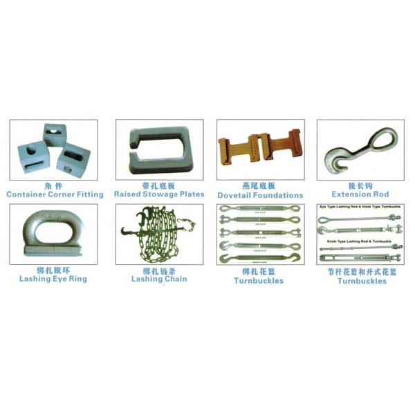 Loose Fitting On Deck Semi Automaticl Twistlocks Shipping Container Parts