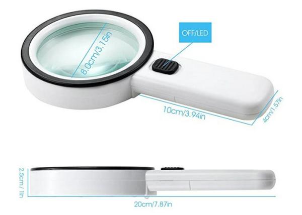 Quality 10X High Handheld  Magnifying Glass with LED and UV Light,Illuminated Magnifier for Reading,Inspection,Exploring,Hobbies for sale