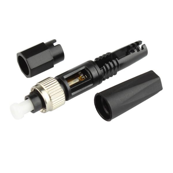 FC / UPC Quick Assembly Connector with 250μM Coating Diameter and ≤0.3dB Insertion Loss for 3.0mm Cable