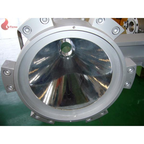 CE Hard Chrome Plating Single Screw And Double Die-head Plastic Filter Extruder For PVC