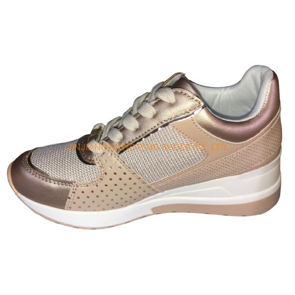 New Styles Women Sports Shoes , High Heel Pu Imitation Leather Sneaker Shoes