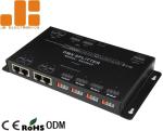 Four Channels Output DMX Signal Splitter With RJ45 / Screwless Terminal