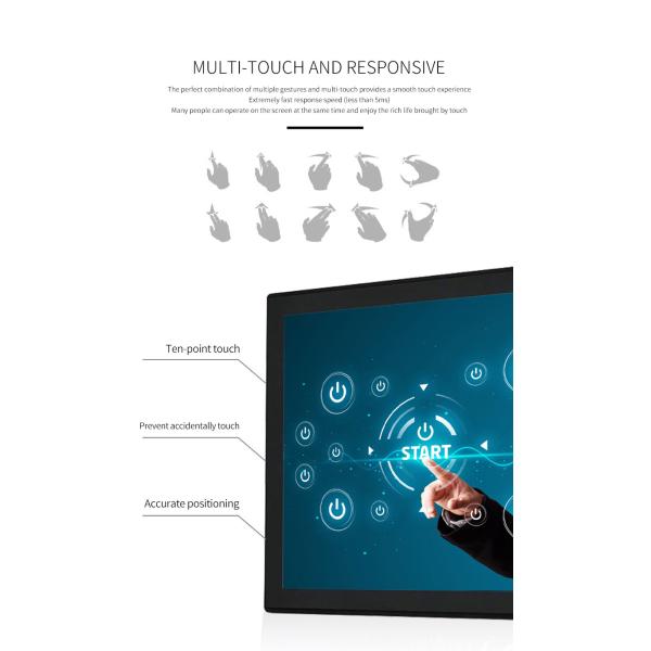 1920x1080 Windows Capacitive Integrated Embedded Touch Screen Pc