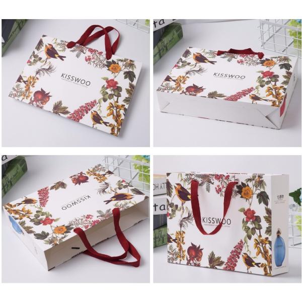 Low cost retail OEM custom printing luxury gift shopping cloths paper craft bag