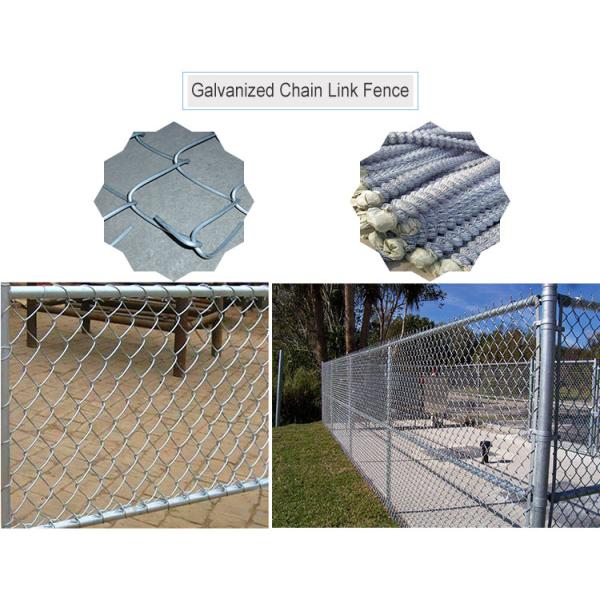8ft 6ft Tall Galvanized Diamond Fence Cyclone Wire Mesh Chain Link Fence Roll