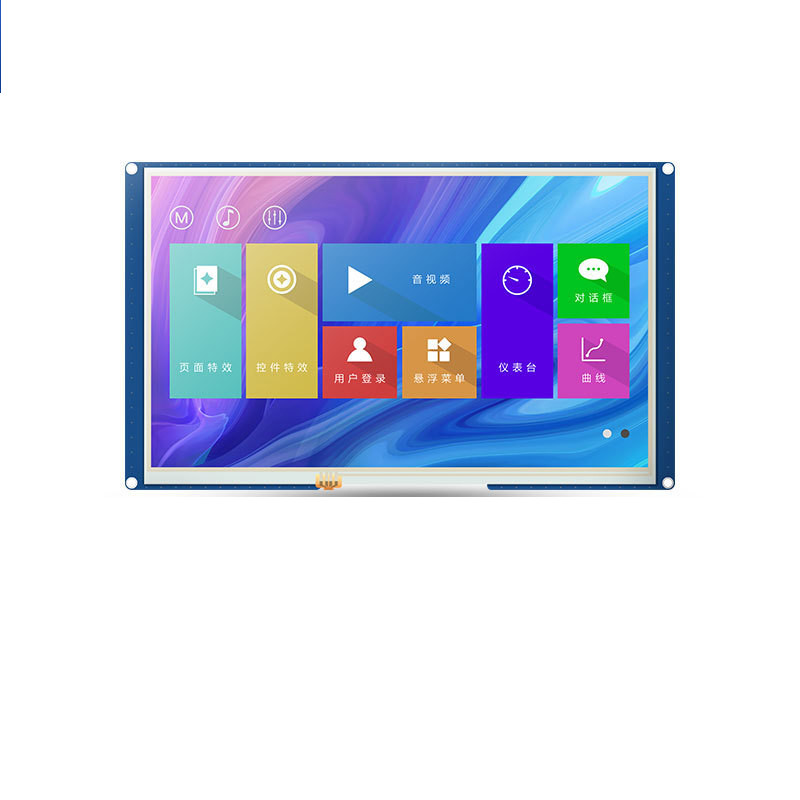 10.1 Inch Uart Tft Display with touch panel, 1024x600Resolution TTL HDMI Interface , 300C/D