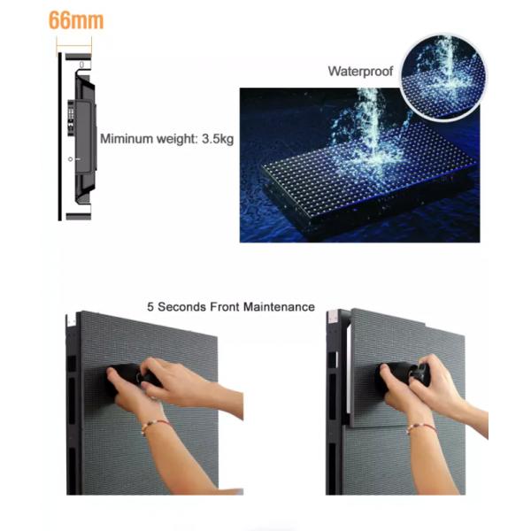 Small Pixel Pitch Indoor Full Color LED Display P1.875 Die Casting Aluminum Cabinet