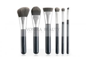 Wholesale Glossy Black Vegan Free Synthetic Makeup Brushes Duo Tone Bristles from china suppliers