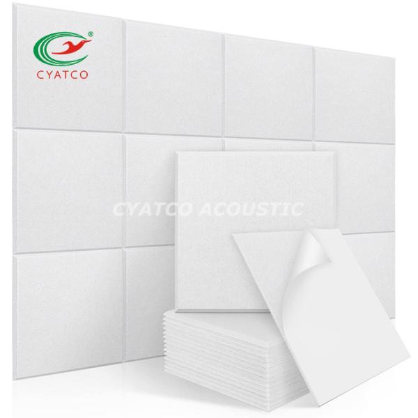 Quality Self Adhesive Sound Proof Foam Panels Polyeater Fiber Sound Blocking Absorbing Padding for sale