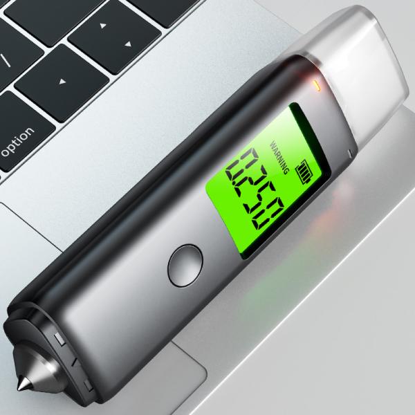LCD Screen Personal Alcohol Breathalyzer Keychain 0.00-200mg/100mL