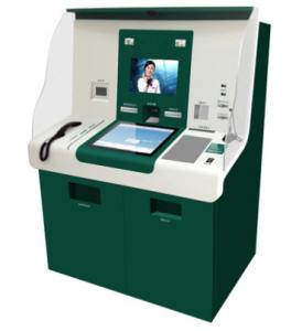 China Multifunctional Banking VTM Virtual Teller Machine With Phone For Communication Online on sale