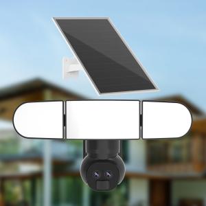 Wholesale 2 Way Talk Continuous Recording Security Camera Siren Alarm 4G Solar Powered Camera from china suppliers