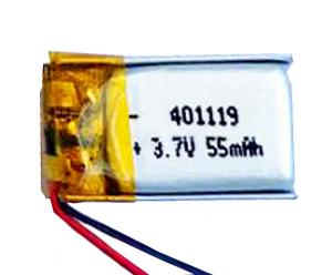 Rechargeable Polymer Lithium Ion Battery Emergency Light 401119 55mAh 3.7Volt