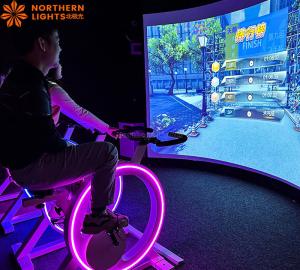 Wholesale Custom Multi Player Outdoor Exercise Interact Bicycle Interactive Projection from china suppliers