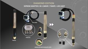 EEPROM TWEEZER ADAPTER 2 IN 1 MSOP TSSOP SOIC WITH LED LIGHT DIAMOND EDITION KIT SET