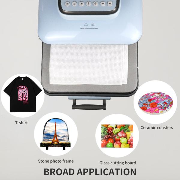 Intelligent Touch Panel Heat Transfer Machine Auto Press Auto Release Heat Press Printer With Pull Out Skateboard