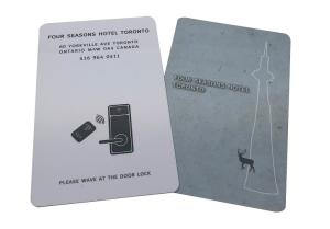 China Custom Printed 13.56mhz RFID Key Cards 0.84mm Thickness Access Control Key Cards on sale