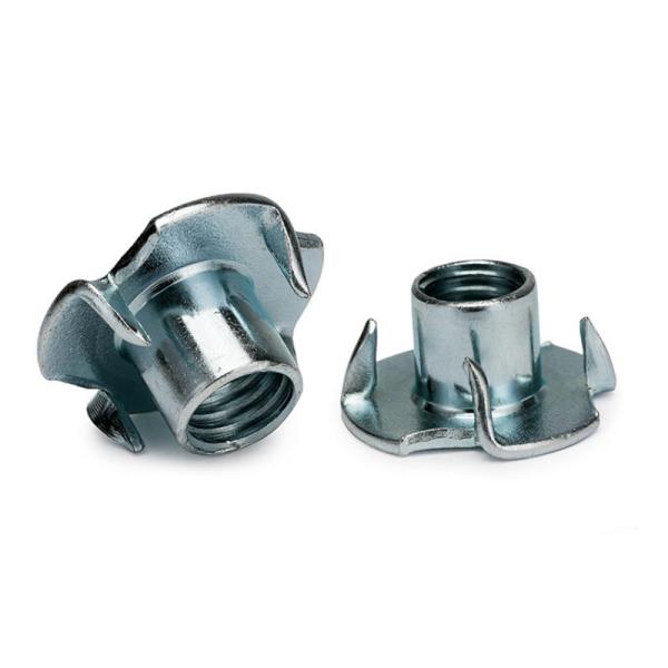DIN1624 Class 4 Cold Forged Pronged Tee Nuts UNC Coarse Thread Zinc Plated