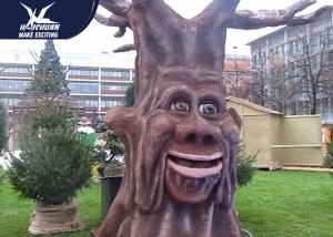 China Shopping Plaza Waterproof Resin Cartoon Talking Tree Moving Model on sale