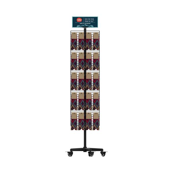 Shoe Display Rack Custom Metal Sock Display Rack Double Sided With Detachable