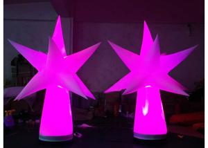 China Star Shape Inflatable Led Light , Inflatable Column For Outdoor Event Decoration on sale