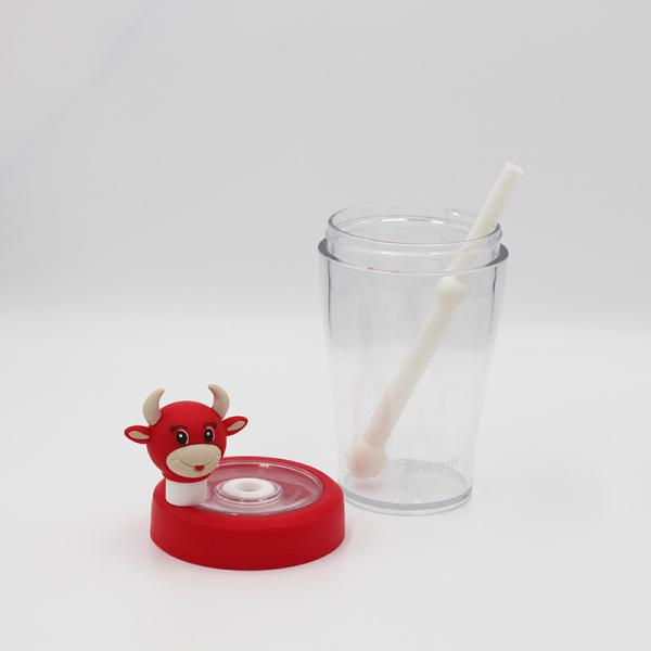 OEM ODM Reusable Straw Water Bottle For Sparkling Milk Juice