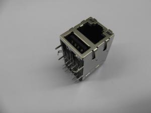 China Integrated Tab Up RJ45 USB Network Connector with usb 2.0 for PCMCIA Net Card on sale