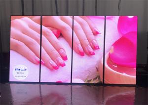 China 4k seamless indoor floor standing poster LED display P2.5 LED sign movable on sale