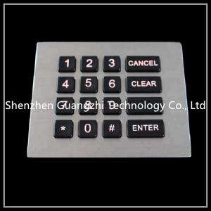 Wholesale Flush Mount Backlit Numeric Keyboard , Metal Atm Machine Number Pad from china suppliers