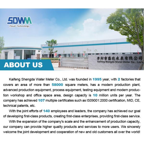 DN15 to DN8 NB Piston Displacement Drinking Cold Water Meter Manufacturer