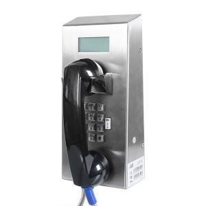 China Keypad 95dB IP65 SIP Vandal Resistant Phone LCD Display Screen on sale