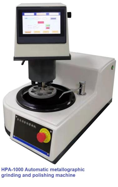 6 Samples Plc Control Metallographic Grinding And Polishing Machine Single Disc