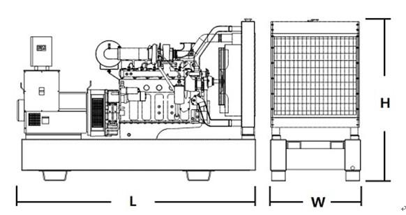 Heavy Duty FG WILSON Generator Set , 3 Cylinder FG WILSON 30 KVA Generator