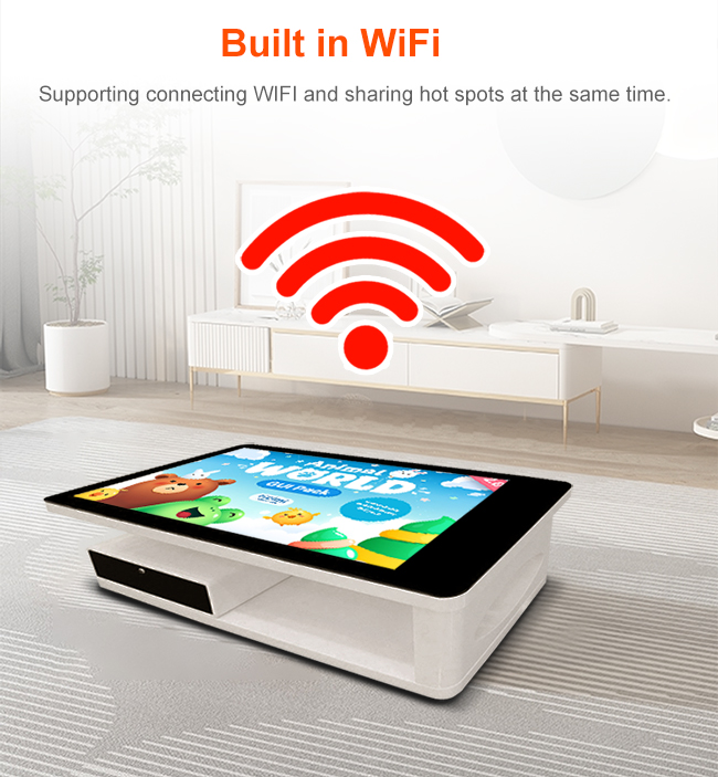 55'' Drawer Style Touch Screen Windows System Waterproof  Activity Table With Capacitive Touch