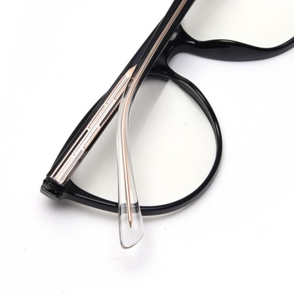 BSCI Round Optical Eyeglasses TR90 Frames Glasses Plain Lens