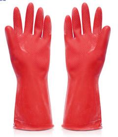 China Household Cleaning Latex Gloves , Silicone Dishwashing Kitchen Rubber Gloves on sale
