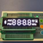 Customized Ultra White 4 Digit 7 Segment LED Display Module For Bluetooth