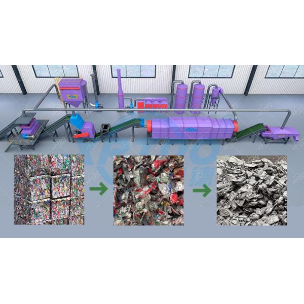 Xrido Aluminum Can Shredder for Metal Recycling 1-10cm Output