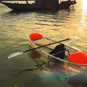 China Uv Resistant Double Sit On Top Kayak , Outrigger Sailing Canoe For Rowing on sale