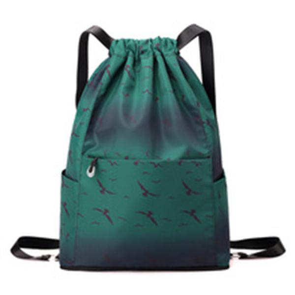 Fashion Sports Bckpack Lightweight Travel Multifunctional Women's Bag Large Capacity Printed Drawstring