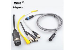 Wholesale Injection Custom Molded Cable Assemblies , M12 Waterproof Cable Connector from china suppliers