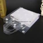 Recycled Die Cut Handle Bags , PE Clear Plastic Shopping Bags With Handles
