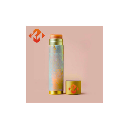 Biodegradable Push Up Paper Tube Customizable Recycled Lip Balm Tube Packaging