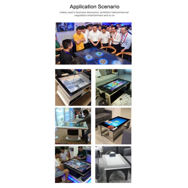 Android Coffee Table 43 Inch Multi Touch Interactive Table Advertising Player For Meeting